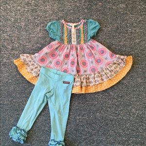 Matilda Jane twirl dress and ruffle leggings